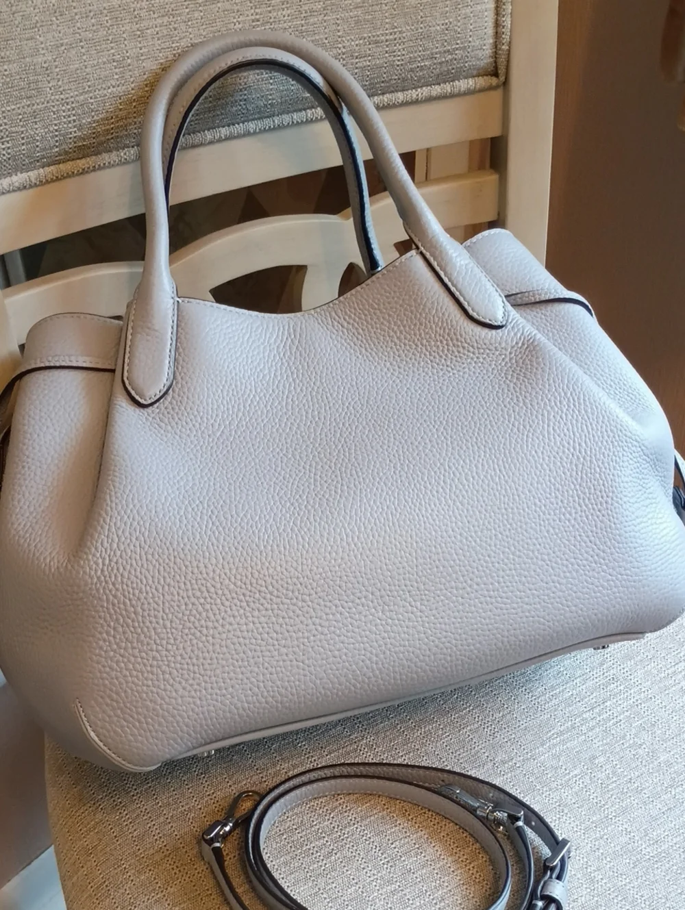 kate spade Pebbled Leather Dumpling Satchel large